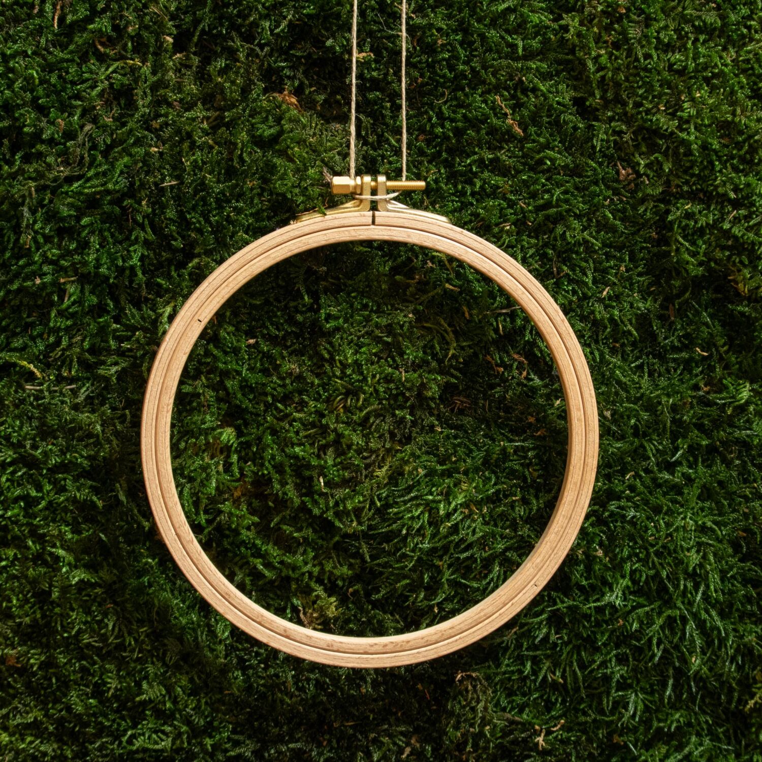 Bükkfa hímzőráma 16 cm átmérővel - Zöldboszi Alkotóműhely